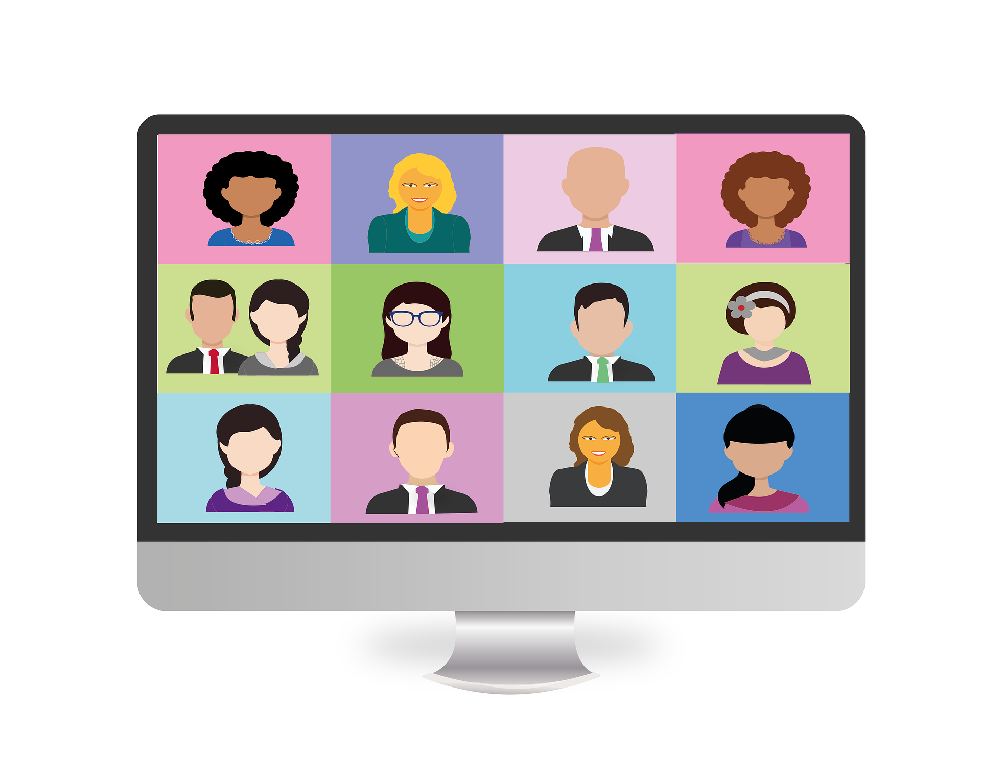 video conference clipart